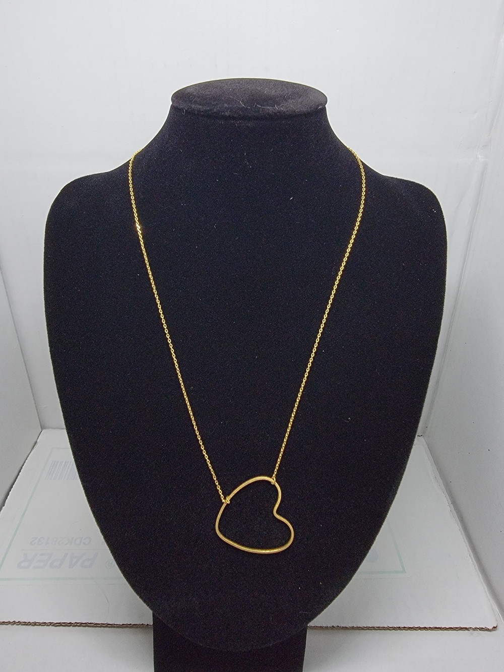 Delicate Gold Open-Heart Pendant Necklace for Women